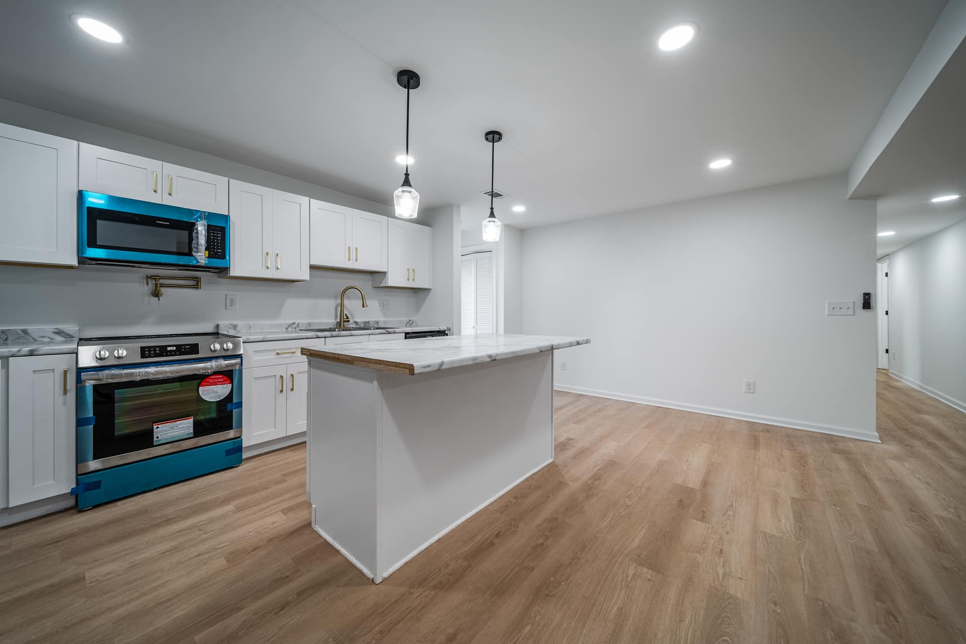 Restored residential interior delivered through Winter Harbor development work